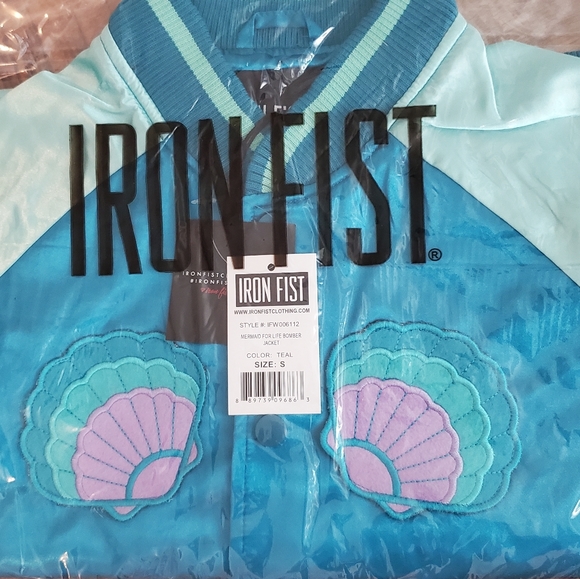🧜‍♀Iron Fist Mermaid For Life Bomber Jacket🧜‍♀️ - Picture 9 of 16